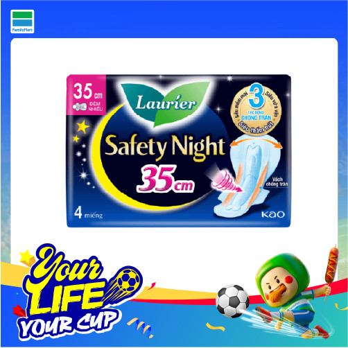 Bvs Laurier Safety Night Đêm 35Cm