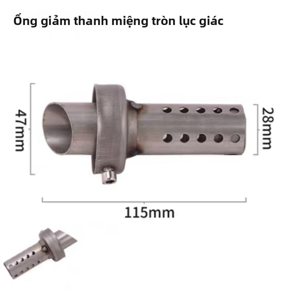 Ống tiêu giảm thanh pô Akrapovic lục giác lót trong pô độ xe máy giảm tiếng ồn cực tốt