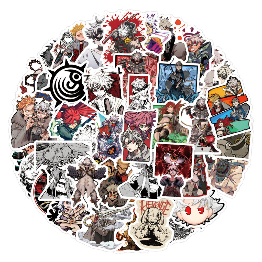 GACHIAKUTA Thiết Kế Mới Graffiti Dán 60 Mảnh - DIY Manga Dán Hành Lý & Ván Trượt