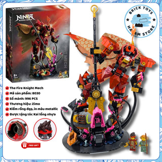 [Bản đẹp] Đồ chơi lắp ráp Ninjago Legends Fire Knight Mech 8030 68471 - Mô hình Kỵ Sĩ Lửa của Kai