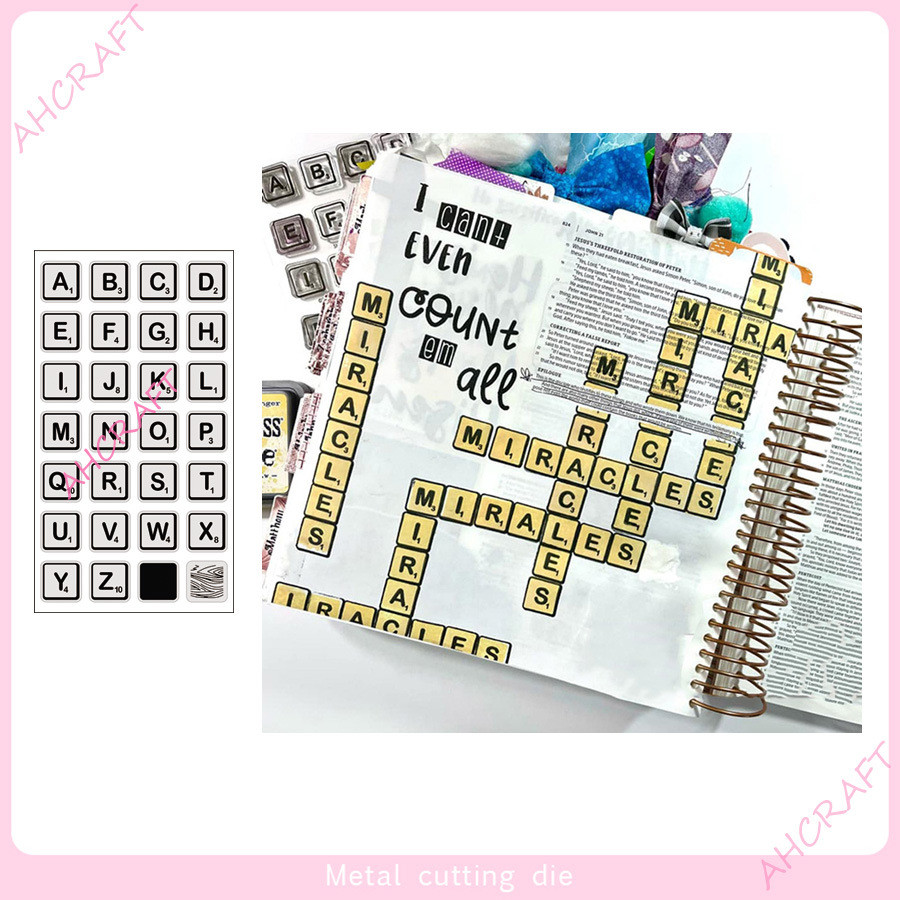 Silicone Trong Suốt Dấu Chữ Cái DIY Sổ Tay PVC Seal