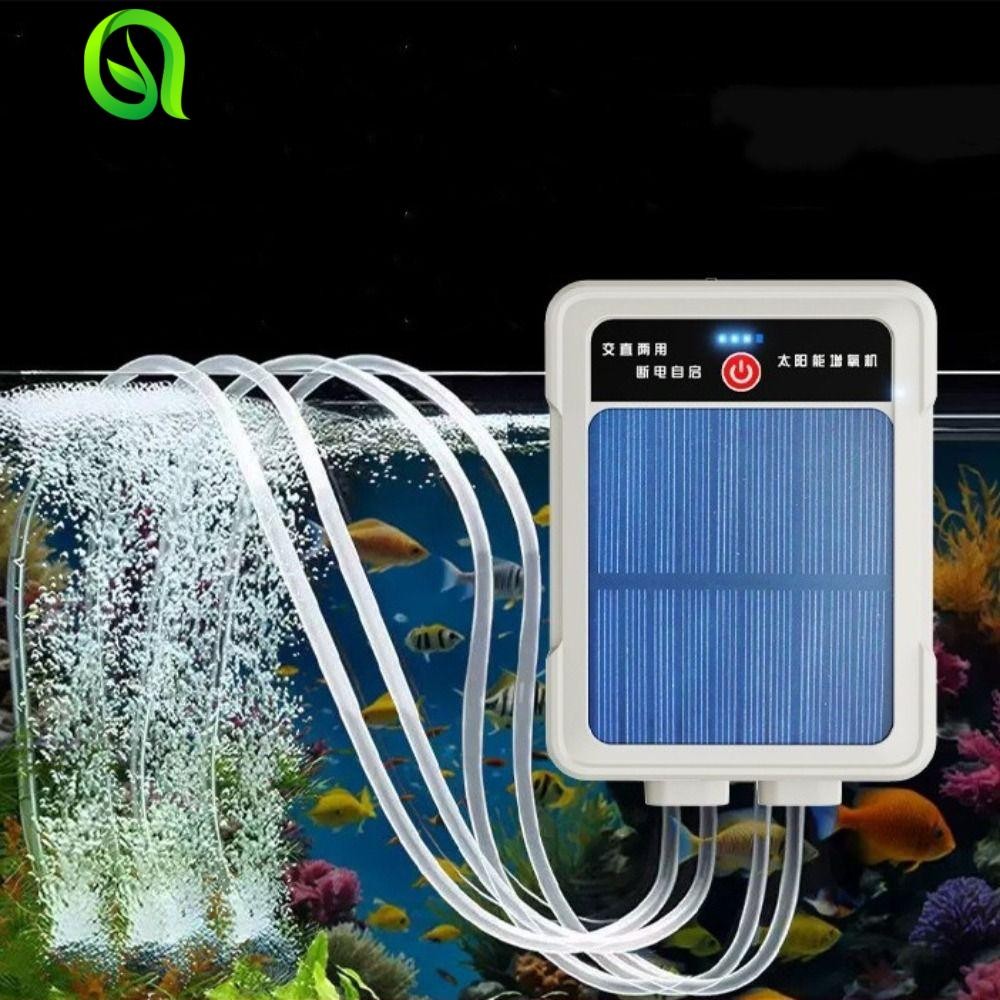 Máy sục khí cầm tay ACHIEVE INQUIRY, Máy bơm oxy năng lượng mặt trời chống nước siêu im lặng, USB tự động có thể sạc lại 2-4L / phút Máy tạo oxy nhỏ Câu cá ngoài trời