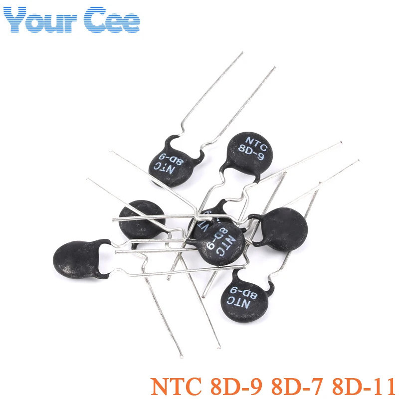 20 Chiếc Điện Trở Nhiệt Điện Trở NTC 8D-9 8D9 8D-7 8D-11 8D7 8D11 Chịu Nhiệt
