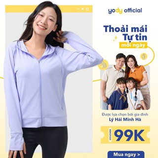 GIẢM 10%⚡ Áo chống nắng Yody nữ áo khoác nắng chống tia UPF 50+ mềm mịn thoáng mát bảo vệ làn da WEJA25S009