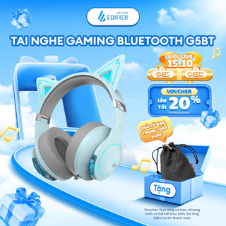 Tai nghe Gaming EDIFIER HECATE G5BT | Thời lượng 40h Playtime | Đèn led RGB | Kết nối không dây và có dây | BH 15 Tháng