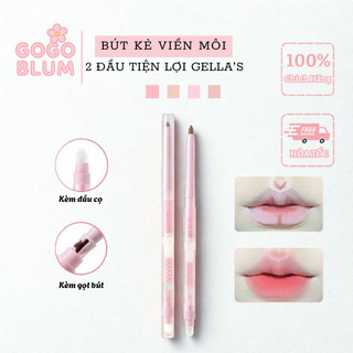 GELLA'S bút kẻ viền môi hai đầu Gella's Son môi màu nude bão có thể bắt sáng kẻ bọng mắt