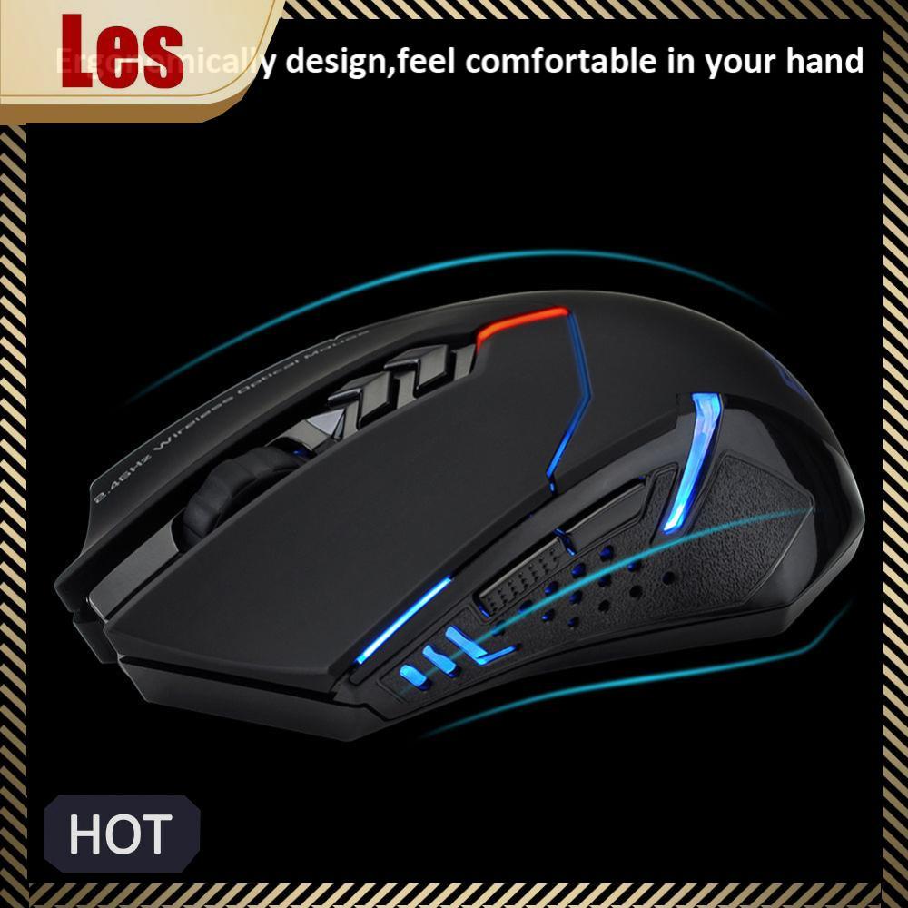 Chuột không dây 2.4GHz Chuột chơi game 800-2400 DPI Chuột chơi game tiện dụng