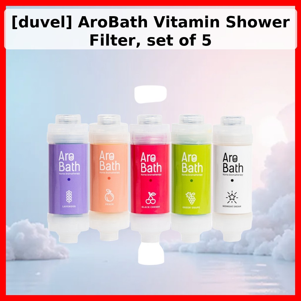 Bộ lọc vòi hoa sen Vitamin Duvel AroBath Bộ 5 vòi hoa sen nước hoa Hàn Quốc Phụ kiện phòng tắm