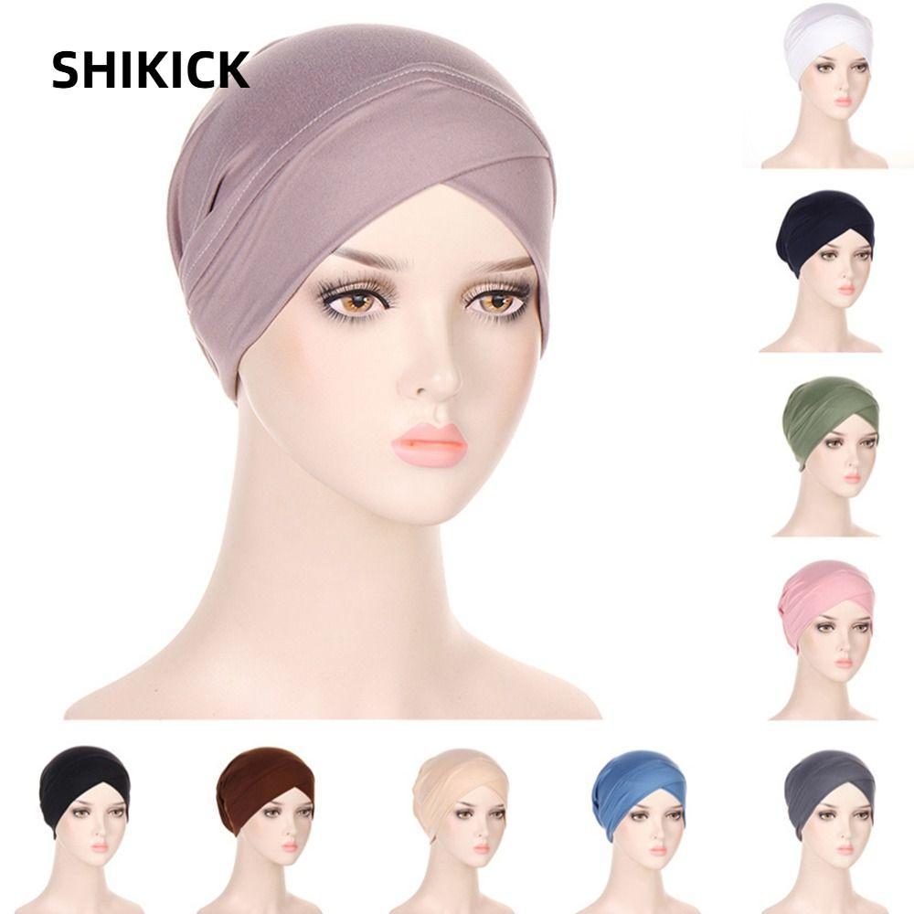 SHIKICK Mũ Turban Xếp Ly Mũ Bonnet Mũ Ngủ