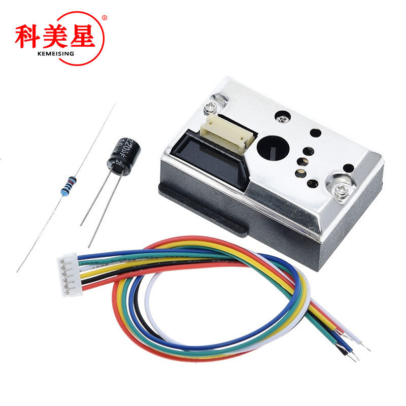 Mô-đun cảm biến bụi P PM2.5 GP2Y1014AU Thay thế GP2Y1010AU0F bằng cáp