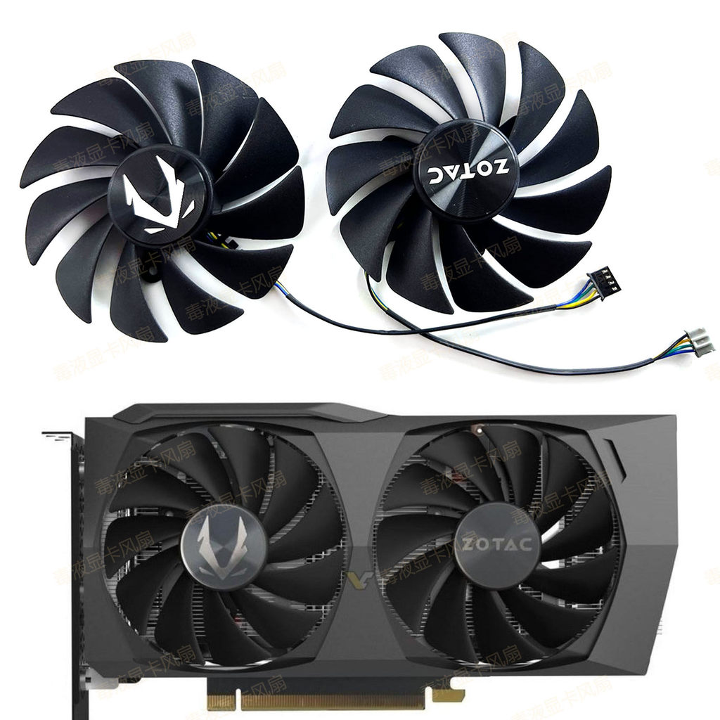ZOTAC ZOTAC RTX3050 3060 3060ti Twin Edge OC Card đồ họa Quạt làm mát GA92S2U