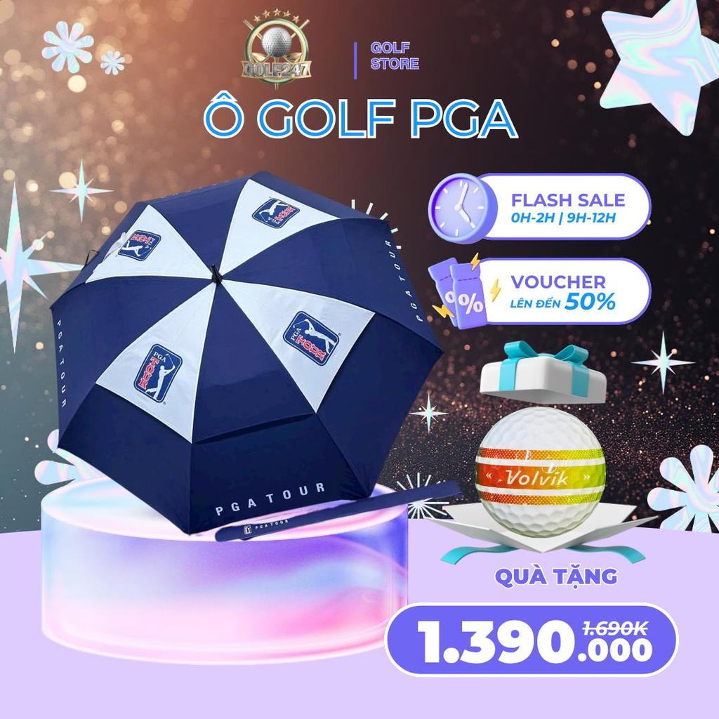 [Hàng Nhập Khẩu] Ô Golf PGA -Ô Dù Golf Chuẩn PGA TOUR – Siêu Bền, Chống Gió, Chống Tia UV, Chống Lật