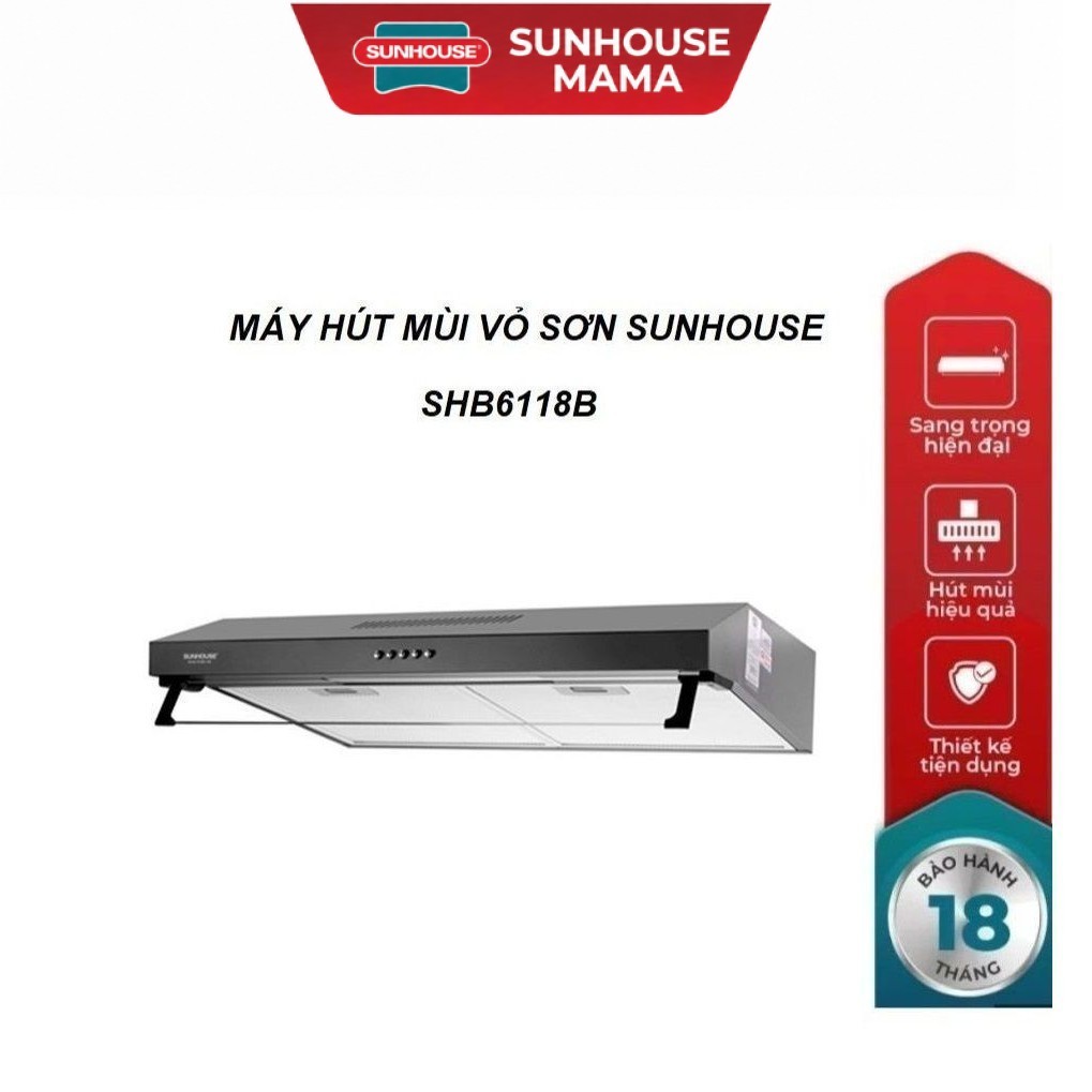 Máy hút mùi Sunhouse SHB6118B