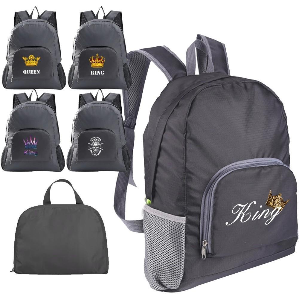 Lightweight Foldable School Bag Beach Bag Sport Gym Backpack Nylon hiking bag School Season King Pri
