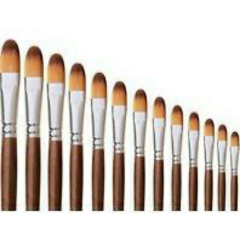 CỌ VẼ ĐẦU OVAL CÁN NÂU