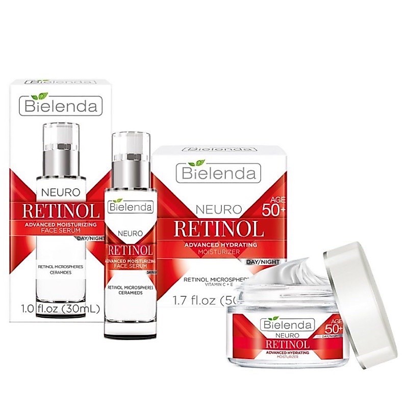 Kem/ Serum Bielenda Retinol Neuro trẻ hoá, làm da căng bóng, mờ thâm sẹo