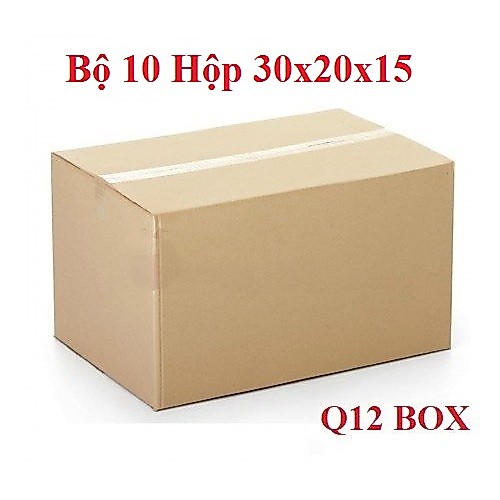 Bộ 10 Hộp Carton 30x20x15 Cm Thùng Carton Giá Rẻ