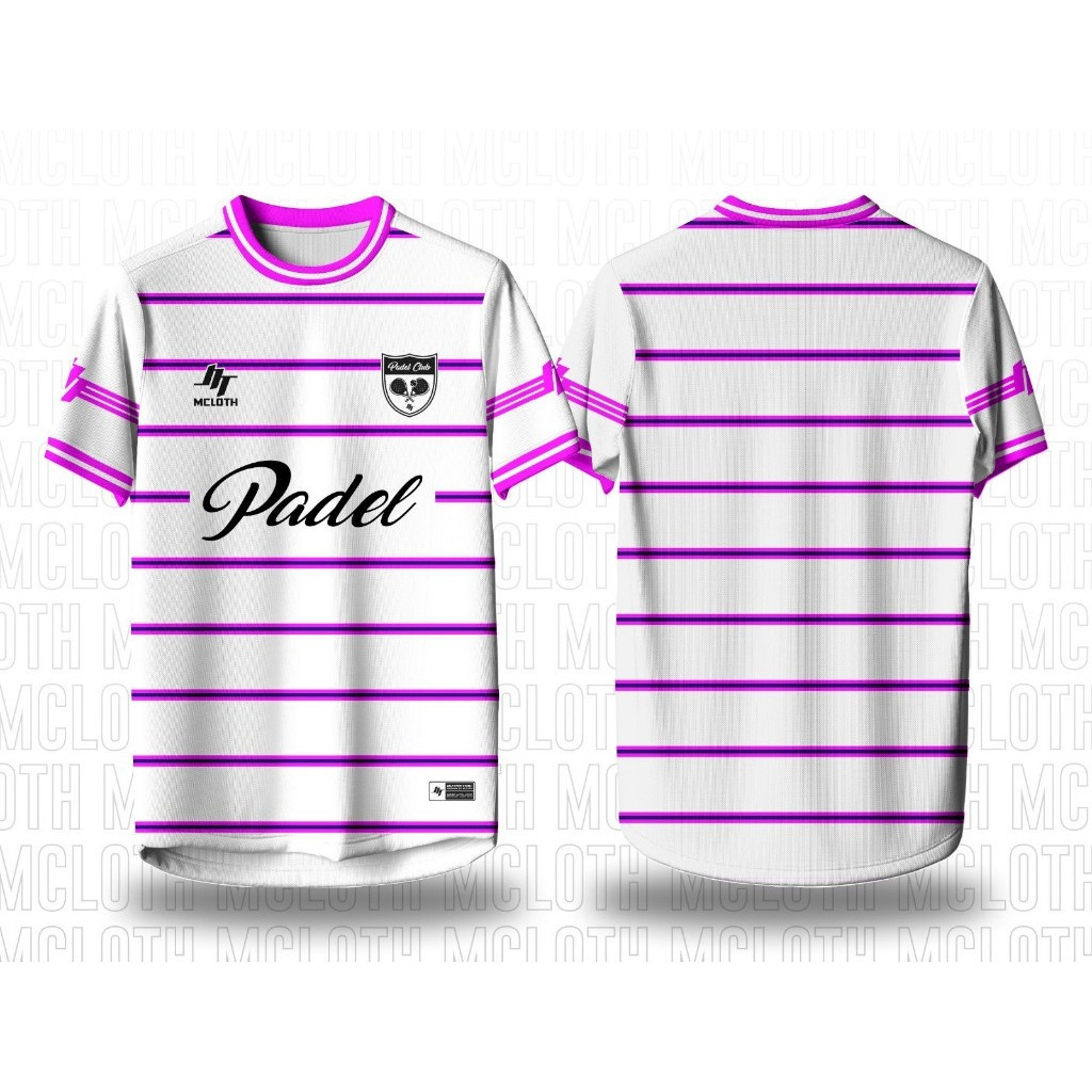 Mcloth-Padel Tennis Sọc In Full Jersey Padel Reborn Mcloth 2026 Áo Dryfit cao cấp / Áo sơ mi tennis 