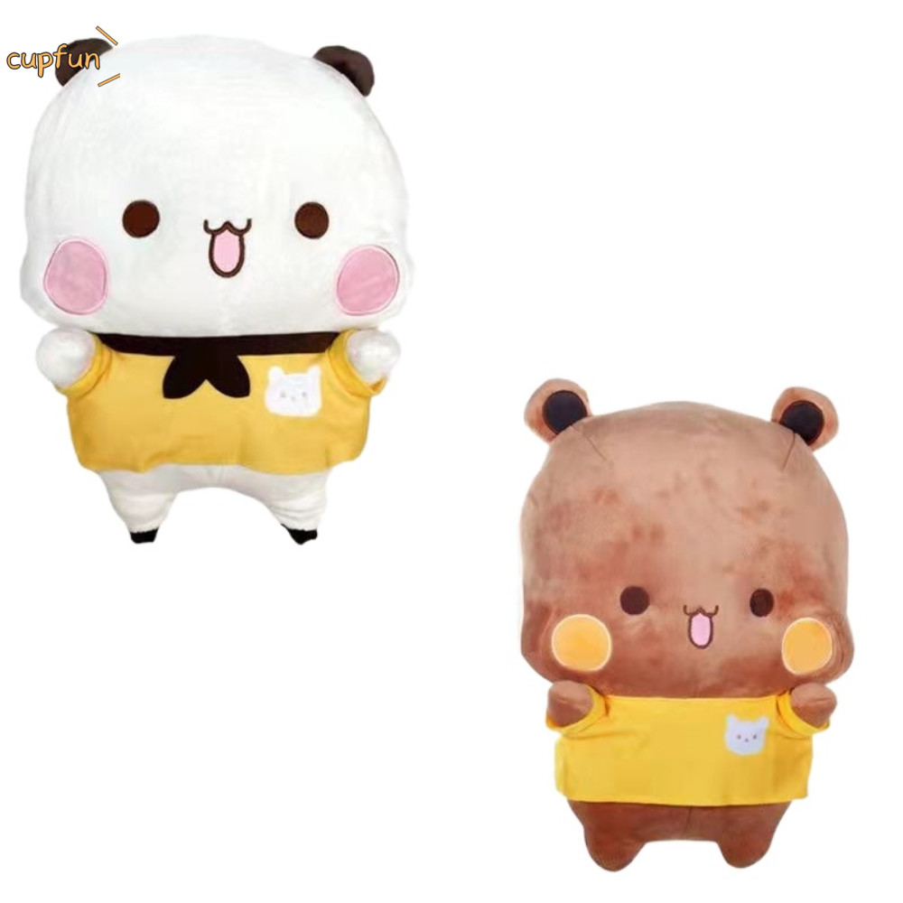CUPFUN Đồ chơi gối mềm nhồi bông, Bubu và Dudu Gấu trúc dễ thương sang trọng, Đồ chơi thoải mái Đám 