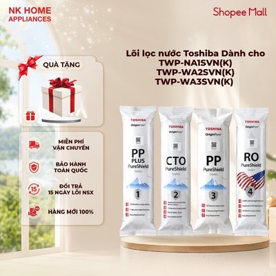 Lõi lọc nước Toshiba Dành cho máy TWP-NA1SVN(K)/TWP-WA2SVN(K)/TWP-WA3SVN(K) - Hàng chính hãng