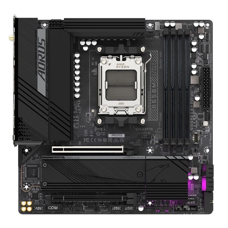 Mainboard B650M Aorus Elite Wi-Fi hỗ trợ CPU AMD 9800X3D gaming cao cấp hiệu năng đỉnh cao bền