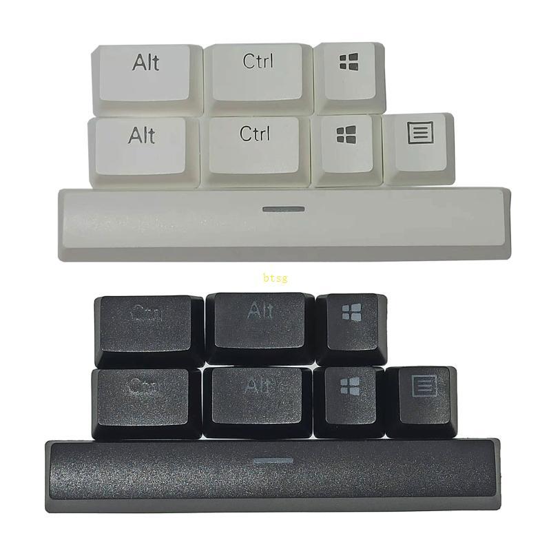 Btsg Chỉ Keycap PBT OEM Profile 6U Space Keycap Bộ dành cho thợ săn có đèn nền Keycap cho bàn phím c