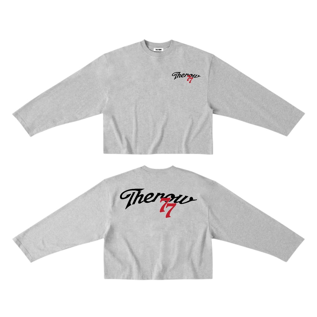 [Ver2] Áo Thun Tay Dài Long Sleeve Boxy THEROW 250gsm Form Rộng Cổ Tròn Unisex Nam Nữ Basic | BigBuy360 - bigbuy360.vn