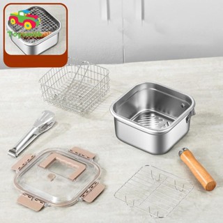 Nồi chiên sâu Mini Nồi nấu bằng thép không gỉ 2500 Ml cho mì ống và khoai tây chiên