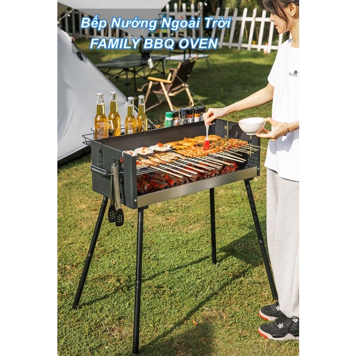 [HCM] - Bếp Nướng Ngoài Trời FAMILY BBQ OVEN - Home and Garden
