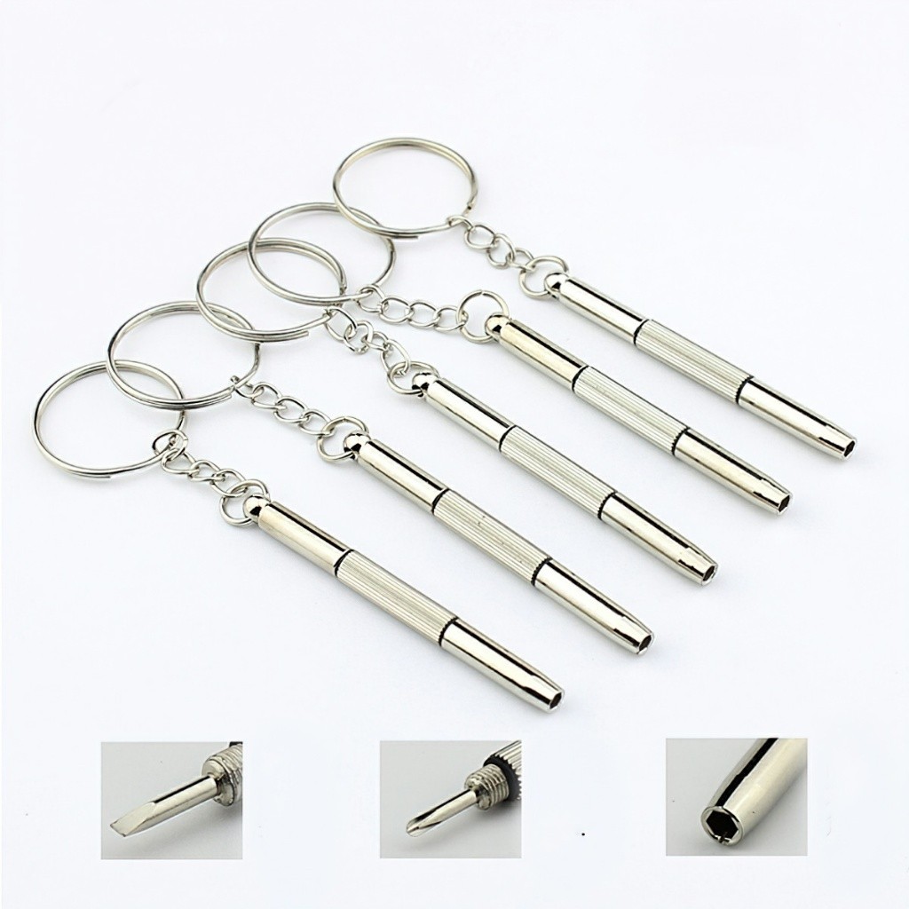 Tua vít kính đa năng 3 trong 1, dụng cụ sửa chữa và bảo dưỡng đồng hồ kính mini đa năng - ALSIA