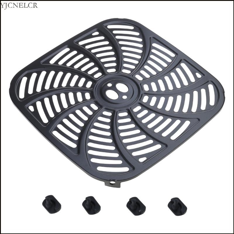 YJCNELCR 7QT Kim Loại Nồi Chiên Không Khí Tấm Lót Kim Loại Vuông Thảm Nấu Ăn Kim Loại Nồi Chiên Không Khí Tấm Lót Cho Máy Chiên Không Khí GAF716