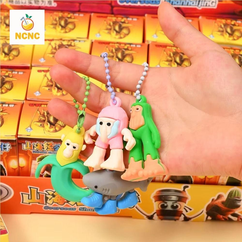 NCNC Br Br Br Patapim Móc Khóa, Nhựa AI Shan Hai Jing Tralalala Móc Khóa, Sáng Tạo Tungtung Saur Tra