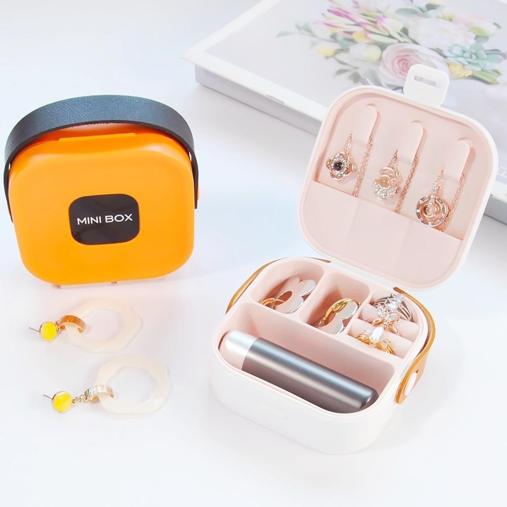 【COD】Simple Multi-function Jewelry Storage Box Portable Handheld Jewelry Box