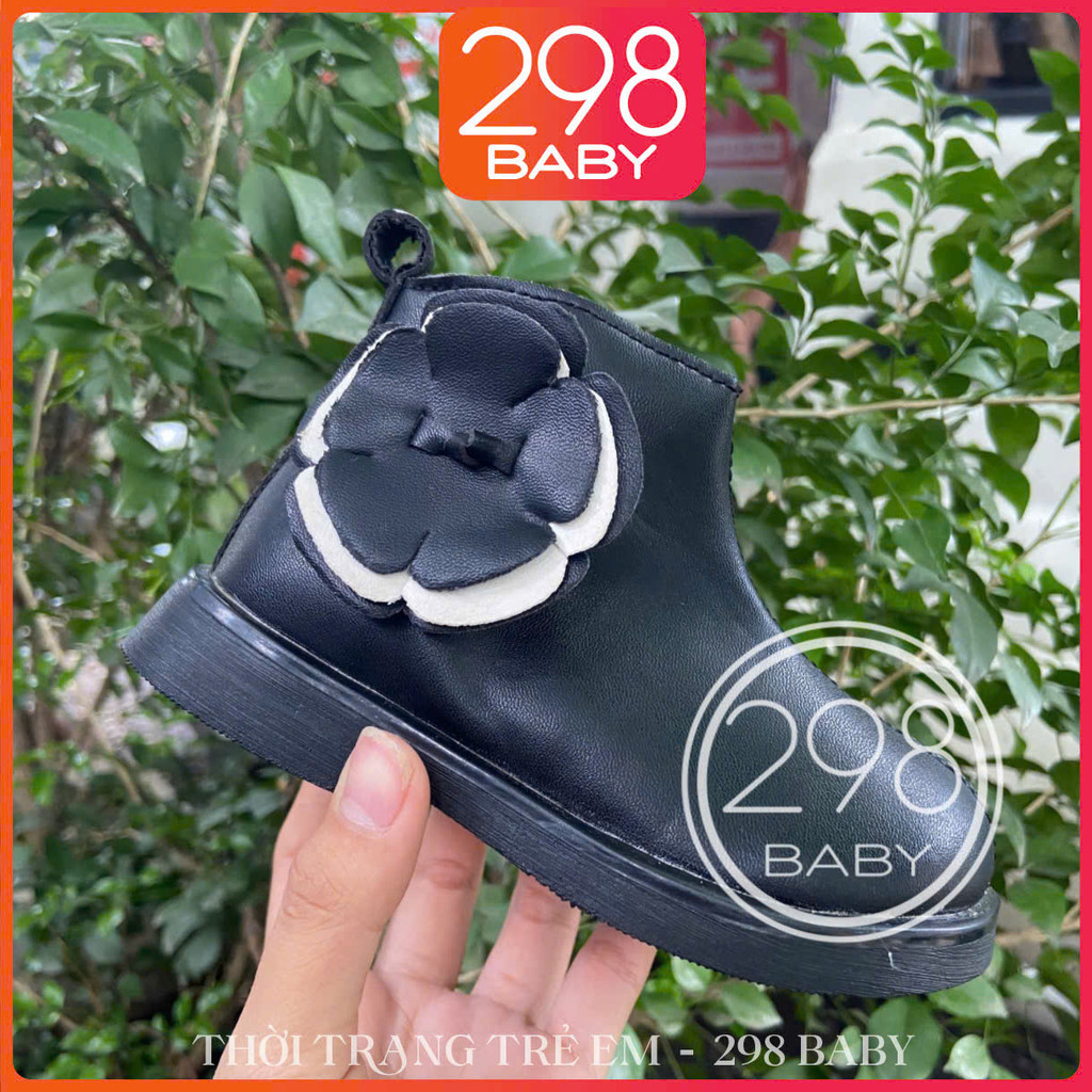 Giày Boot Bé Trai, Boot Bé Gái, Cá Tính Cực Ngầu, Da Cao Cấp, Boot Túi Siêu Chất, Bé 1–6T G296