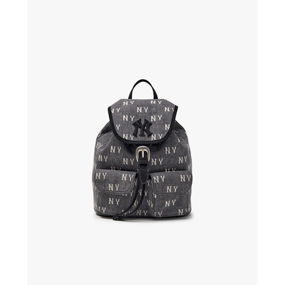 MLB - Balo nữ nắp gập Classic Monogram Vintage Denim_3ABKM065N-50CGS