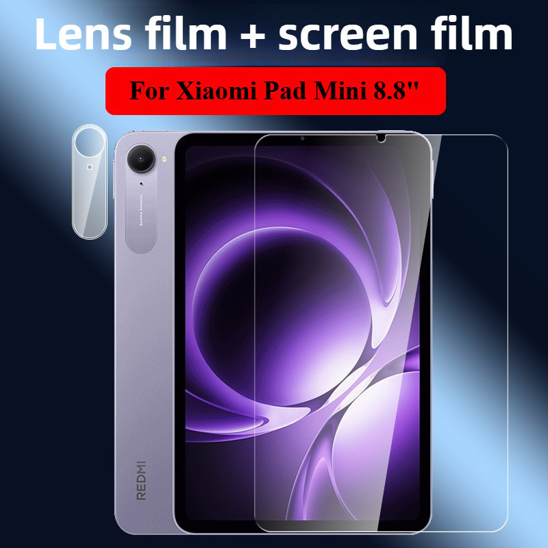 HD Kính Cường Lực Bảo Vệ Màn Hình Cho Xiaomi Pad mini 8.8 inch 2025 Phim Mặt Sau Ống Kính Máy Ảnh Ph