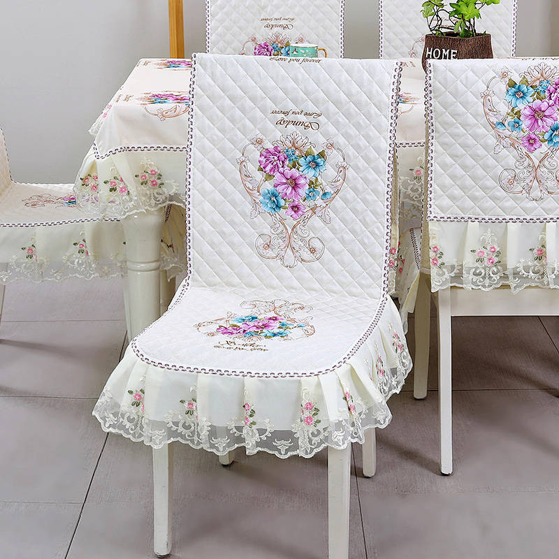 One-Piece Chair Cover Cover Dining Table Chair Sets Cushion Lace Dining Chair Cover Dining and Chair