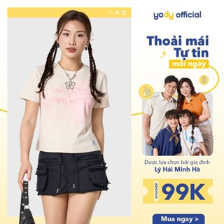 Áo thun baby tee YODY Mickey And Friends, áo phông năng động thoáng mát WYTS25S216