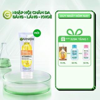 Sữa Rửa Mặt Sạch Sâu Sáng Mịn & Dịu Nhẹ Garnier Bright Complete Serum Cleanser 100ml