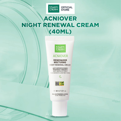 Kem Dưỡng Tái Tạo Ban Đêm Cho Da Dầu Mụn - MartiDerm Acniover Night Renewal Cream (40ml)