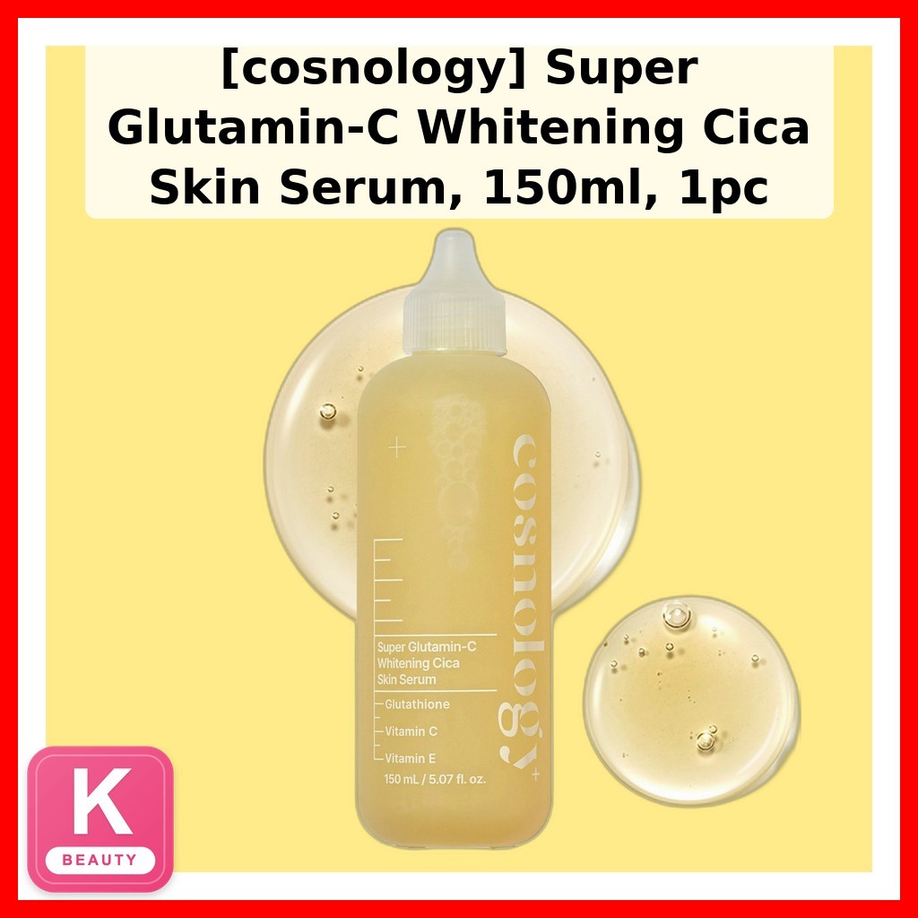 [cosnology] Super Glutamin-C Whitening Cica Skin Serum, 150ml, 1pc / Serum Hàn Quốc / Even Skin Tone