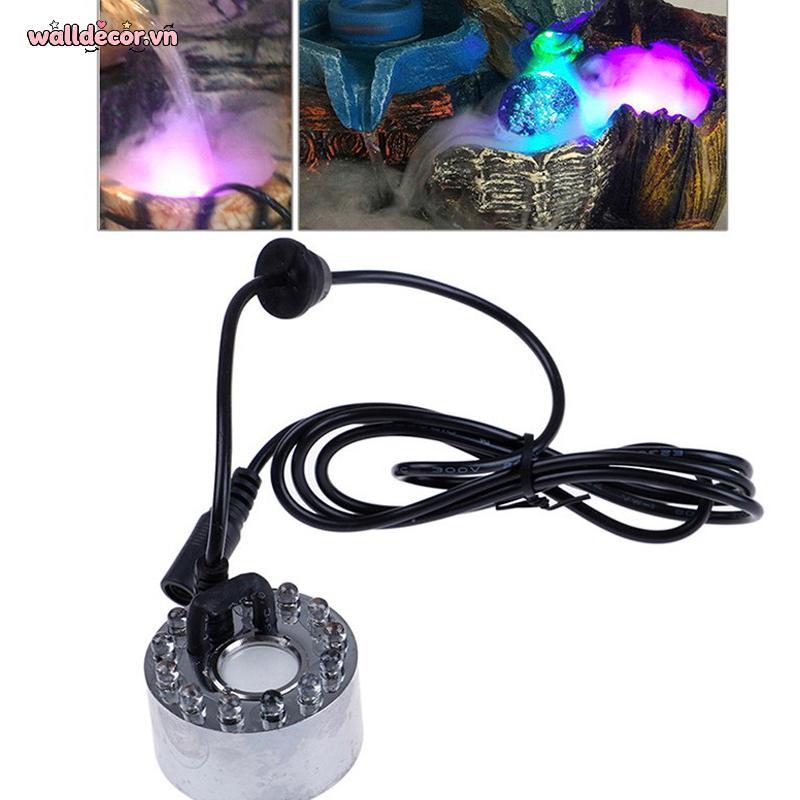 Wa Halloween LED Đài Phun Nước Ao Fogger Mini Mist Maker Fogger Ao Vườn Máy Phun Sương Cho Halloween