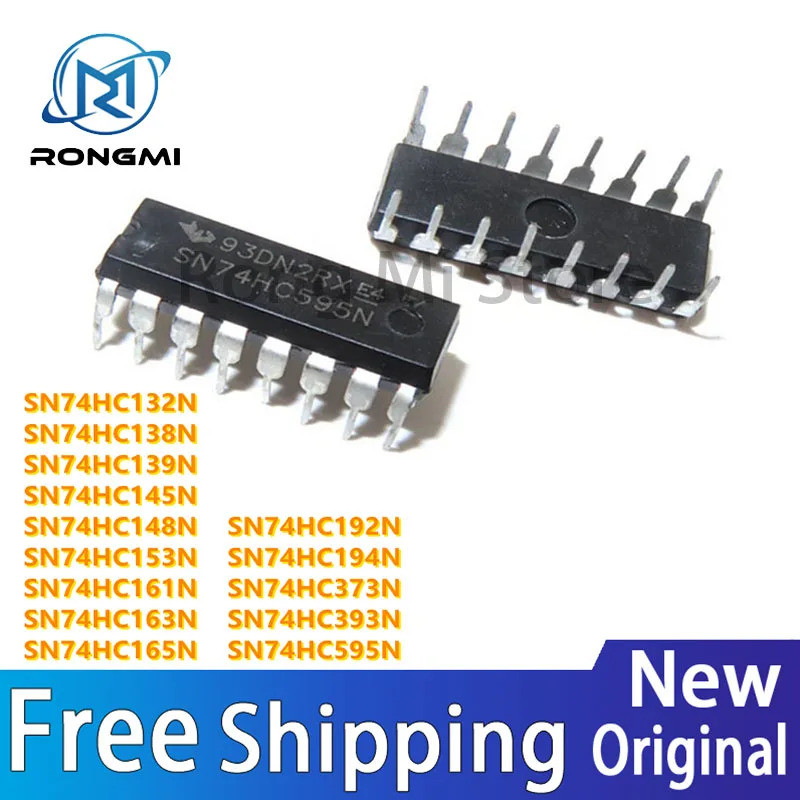 5 CHIẾC SN74HC132N 74HC138 74HC139 74HC145 74HC148 74HC153 74HC161 74HC163 74HC165 74HC192 74HC194 7