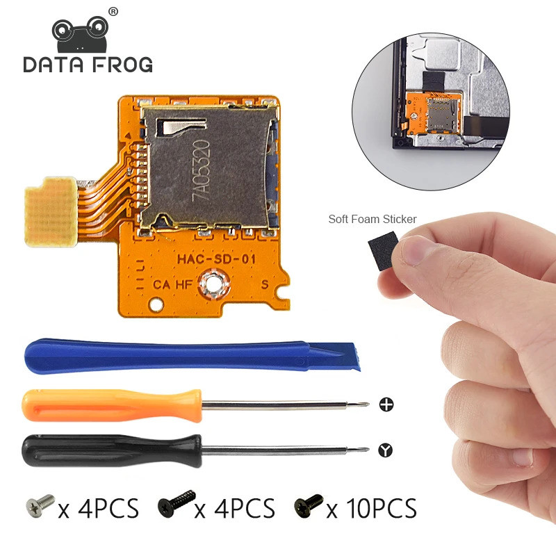 DATA FROG Micro-Sd Tf Khe Cắm Thẻ Ổ Cắm Ban Thay Thế Tương Thích-Nintendo Switch Bảng Điều Khiển Trò