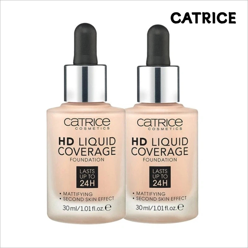 Kem Nền Catrice HD Liquid Coverage Foundation 24h 30ml Lớp Nền Hoàn Hảo Lâu Trôi 24h giờ Cosin Store