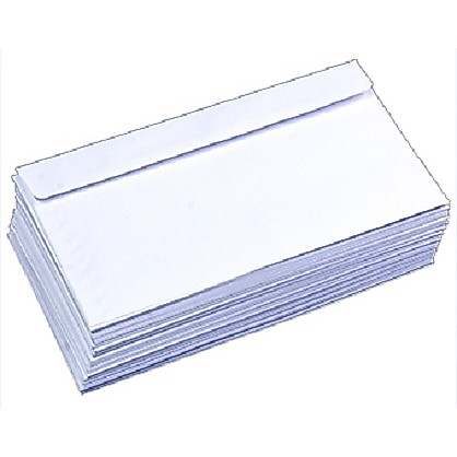 [XẤP 100 CÁI ]  BAO BÌ  THƯ TRẮNG (12 x 22 cm)