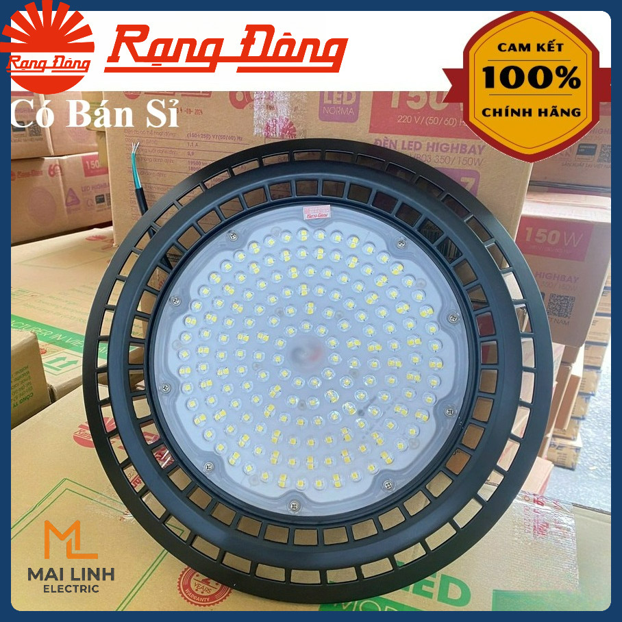 (Rạng Đông) Đèn led Highbay nhà xưởng 200W - Nhôm đúc tản nhiệt chiếu sáng liên tục, siêu sáng - Mod