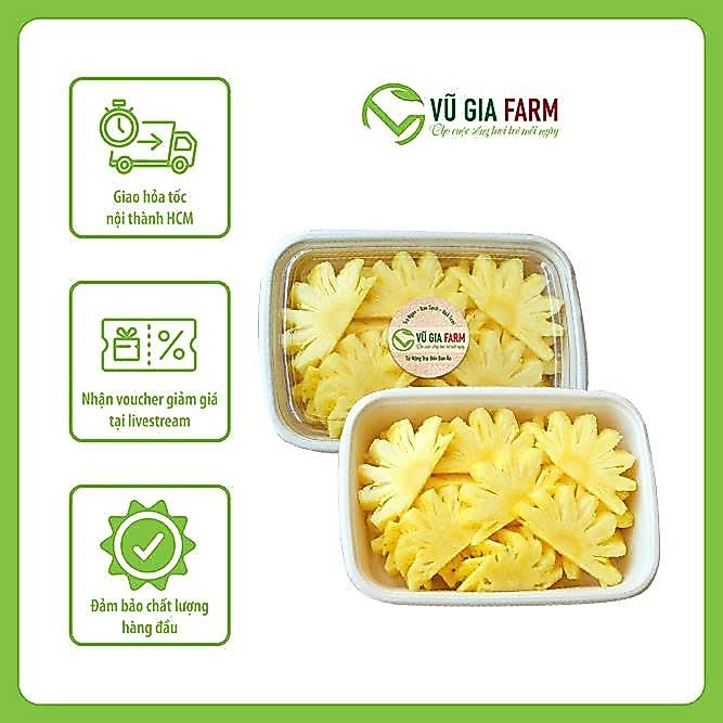 Thơm/ Dứa cắt sẵn 200g/400g