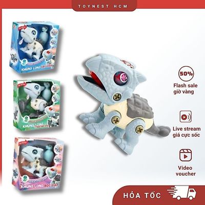 Đồ Chơi DUKA: Bé Tự Lắp Ráp - Khủng Long Thằn Lằn Bay/ Khủng Long Vây Kiếm/ Khủng Long Bọc Giáp