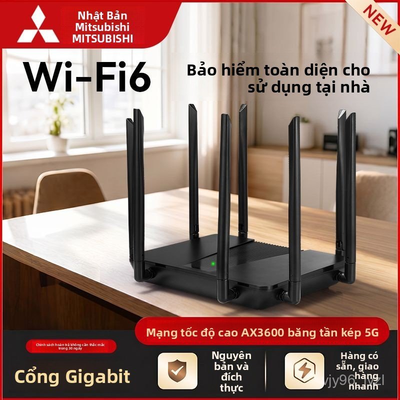 Router Wifi 6 Gigabit băng tần kép 5G xuyên tường phủ sóng mạnh mẽ cho gia đình bán chạy nhất